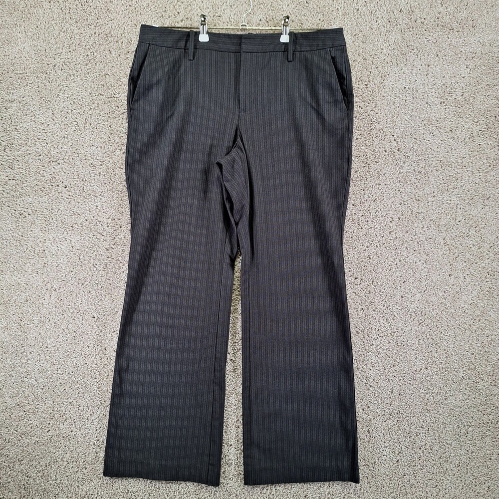 Gap Favorite Trouser Pants Women 12 (Fits 35x30) Black Stretch Business Casual